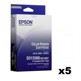 Epson S015566 / S015067 Ribbon x5 Epson S015566 / S015067 Ribbon x5