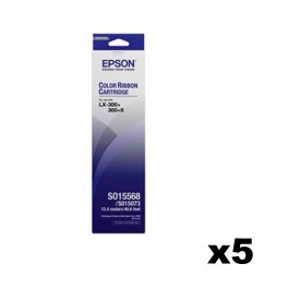 Epson S015568 / S015073 Ribbon x5