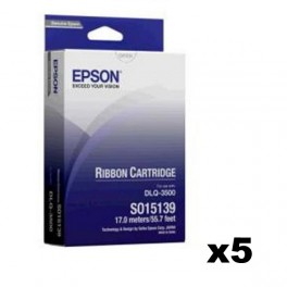 Epson S015571 / S015139 Ribbon x5 Epson S015571 / S015139 Ribbon x5