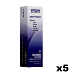 Epson S015592 / S015339 Ribbon x5
