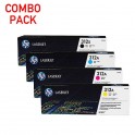 HP 312X Black + HP 312A CMY Toner Combo Pack