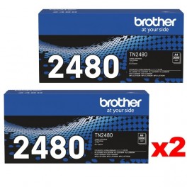 TN-2480 Black Brother Toner x2