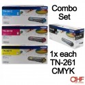 1x each of TN-261 CMYK