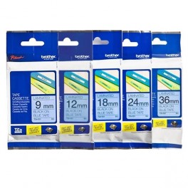 Brother Black on Blue Laminated Tape Brother Black on Blue Laminated Tape