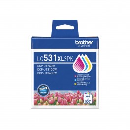 Brother LC531XL3PK CMY Ink Brother LC531XL3PK CMY Ink
